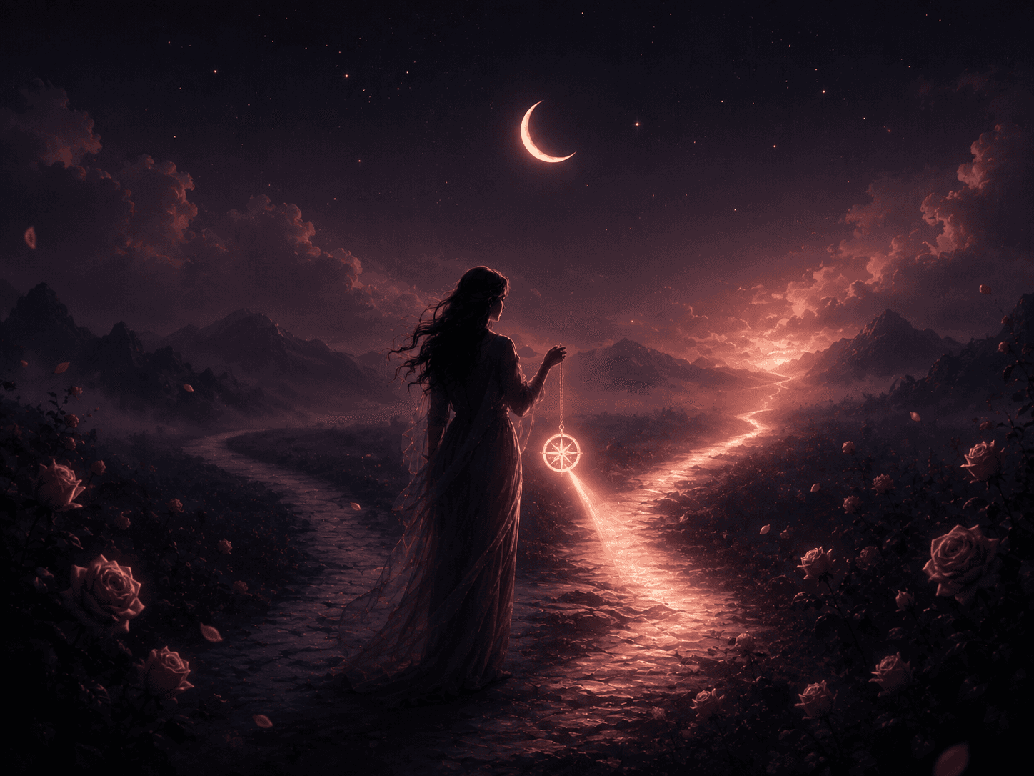 A mystical ritual image for finding emotional clarity.