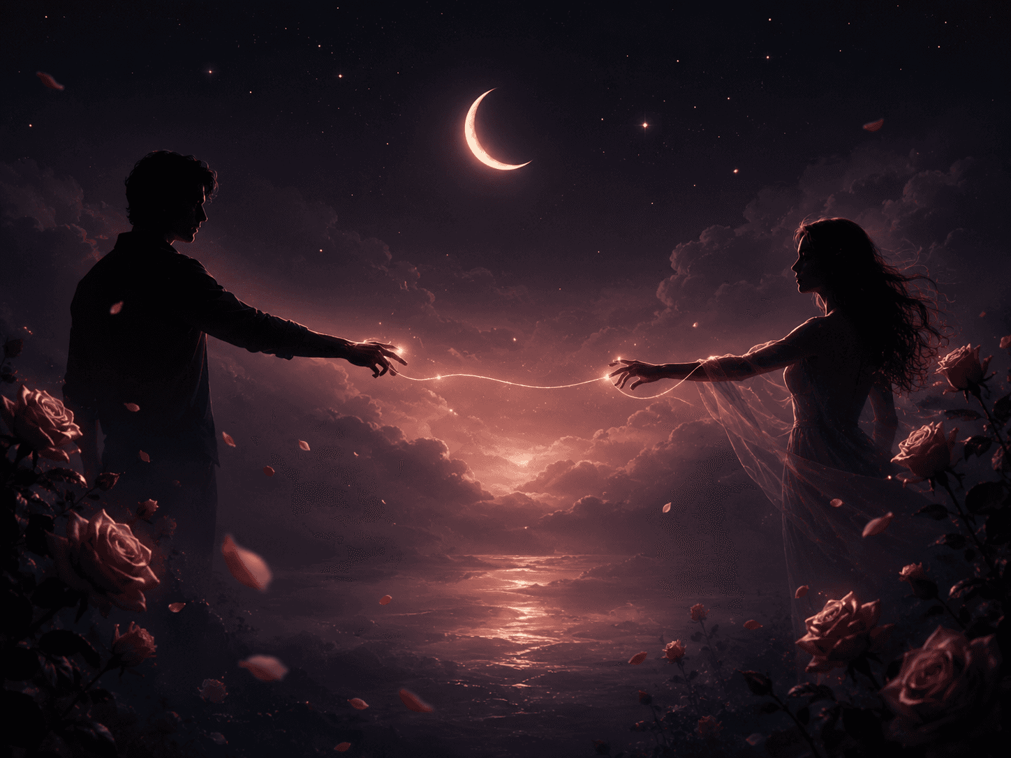 A romantic ritual image for reconnecting with care and clarity.