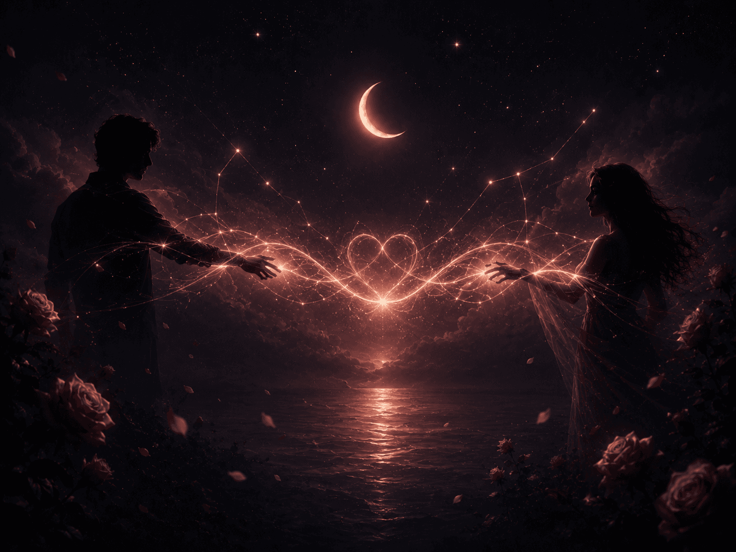 A symbolic ritual image for understanding a connection.